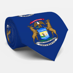 Vlag van Michigan Stropdas