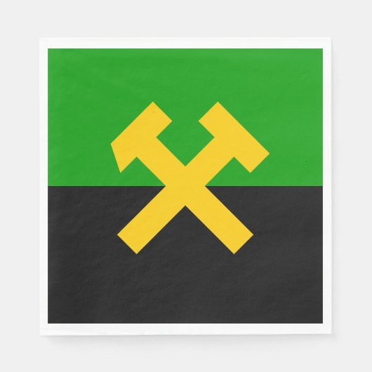 Vlag van mijnwerkers servet (Voorkant)