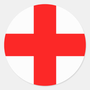 Vlag van Milaan Ronde Sticker