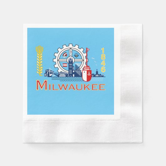 vlag van Milwaukee Servet (Voorkant)