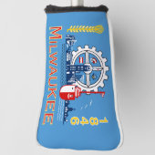 Vlag van Milwaukee, Wisconsin Golfheadcover (Draai 90)