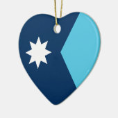 Vlag van Minnesota Keramisch Ornament (Links)