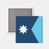 Vlag van Minnesota Magneet (Voorkant / Achterkant)