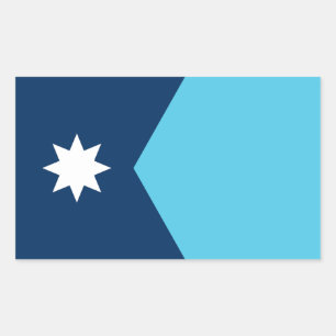 Vlag van Minnesota Rechthoekige Sticker