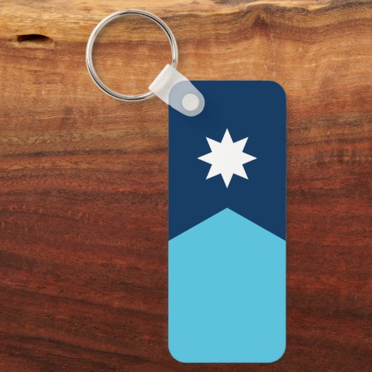 Vlag van Minnesota Sleutelhanger (Voorkant)