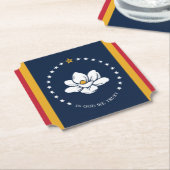 vlag van Mississippi Kartonnen Onderzetters (Gekanteld)