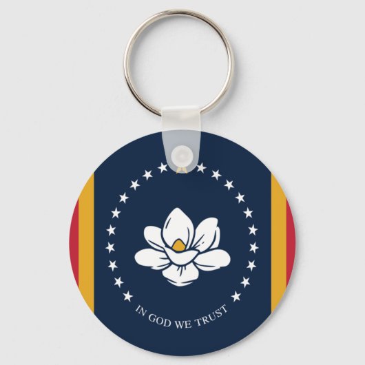 vlag van Mississippi Sleutelhanger (Voorkant)