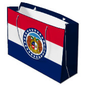 Vlag van Missouri State-ontwerp Large Cadeautasje (Achterkant Gekanteld)