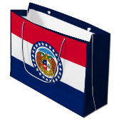 Vlag van Missouri State-ontwerp Large Cadeautasje (Voorkant Gekanteld)