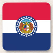 Vlag van Missouri State-ontwerp Onderzetter (Voorkant)
