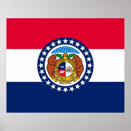 Vlag van Missouri State-ontwerp Poster (Voorkant)