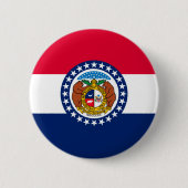 Vlag van Missouri State-ontwerp Ronde Button 5,7 Cm (Voorkant)