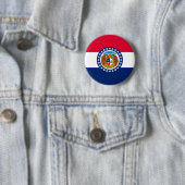 Vlag van Missouri State-ontwerp Ronde Button 5,7 Cm (In situ)