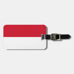 Vlag van Monaco Bagagelabel