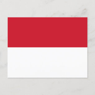 Vlag van Monaco Briefkaart