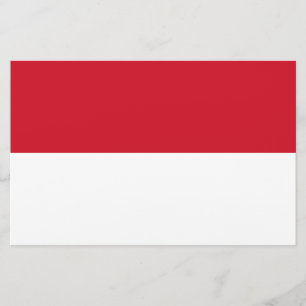 Vlag van Monaco Briefpapier