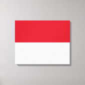 Vlag van Monaco Canvas Afdruk (Voorkant)