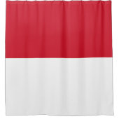 Vlag van Monaco Douchegordijn (Voorkant)