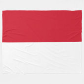 Vlag van Monaco Fleece Deken (Voorkant (Horizontaal))