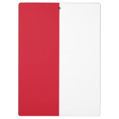 Vlag van Monaco Klembord (Achterkant)