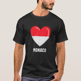 Vlag van Monaco Monegaskisch 2 T-shirt