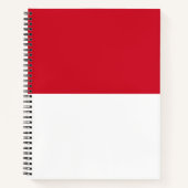 Vlag van Monaco Notitieboek (Voorkant)