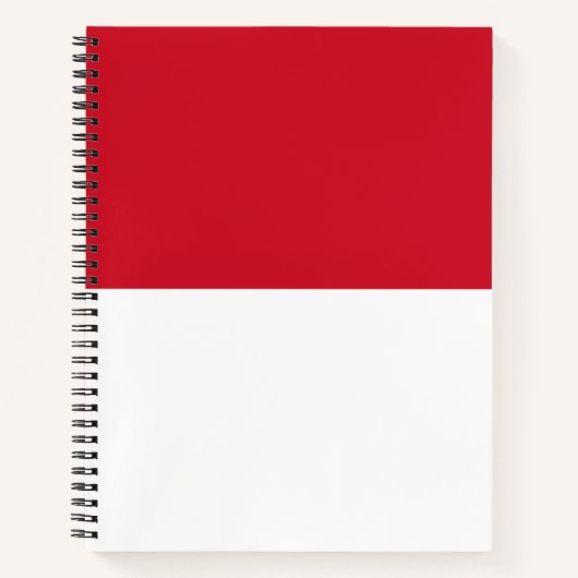 Vlag van Monaco Notitieboek (Voorkant)