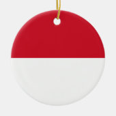 Vlag van Monaco Ornament (Voorkant)