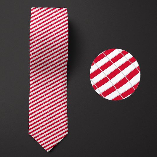 Vlag van Monaco Patroon Stropdas