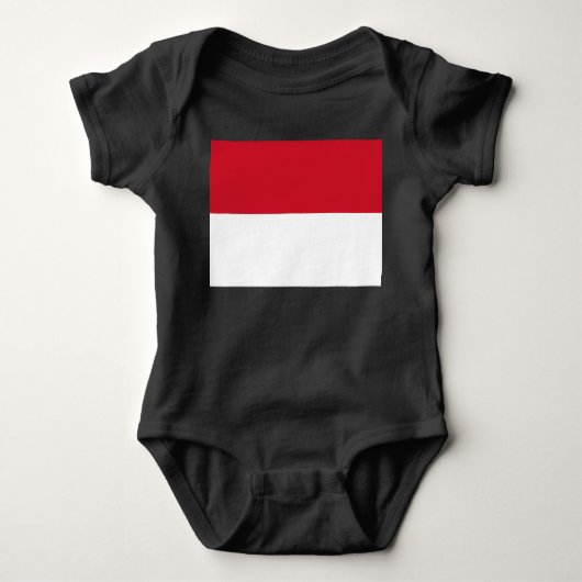 Vlag van Monaco Romper (Voorkant)