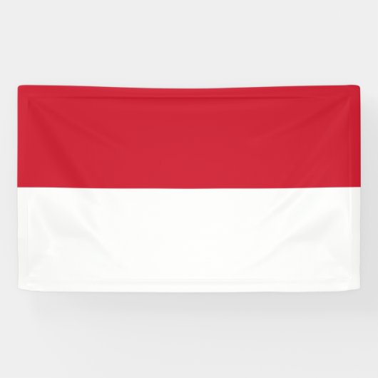Vlag van Monaco Spandoek (Horizontaal)