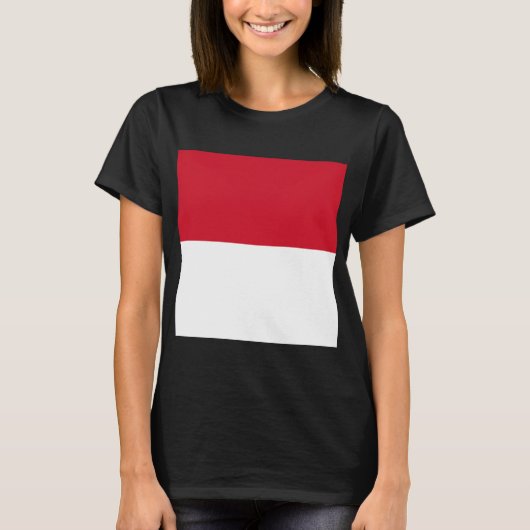 Vlag van Monaco T-shirt (Voorkant)