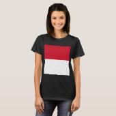 Vlag van Monaco T-shirt (Voorkant volledig)