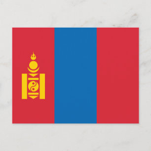 Vlag van Mongolië Briefkaart