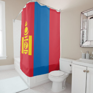 Vlag van Mongolië Douchegordijn
