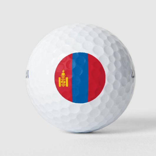 Vlag van Mongolië Golfballen (Voorkant)