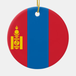 Vlag van Mongolië Keramisch Ornament