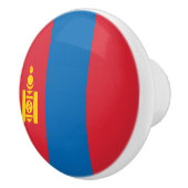 Vlag van Mongolië Keramische Knop (Rechts)