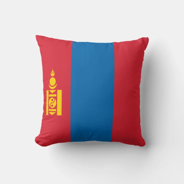 Vlag van Mongolië Kussen (Voorkant)