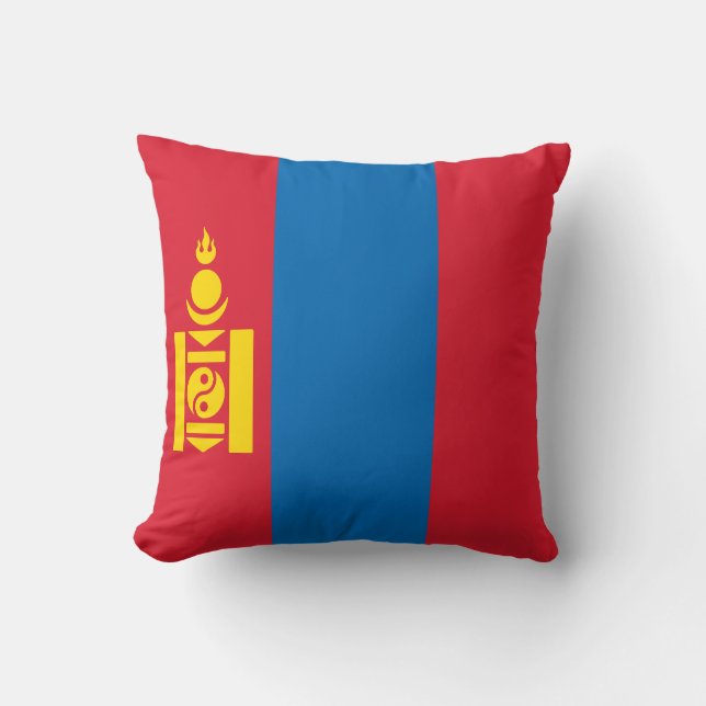 Vlag van Mongolië Kussen (Voorkant)