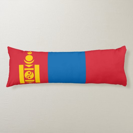 Vlag van Mongolië Lichaamskussen (Voorkant)