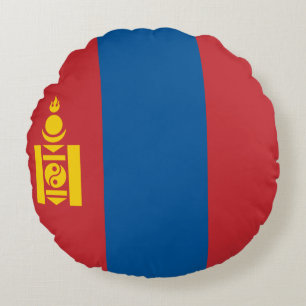 Vlag van Mongolië (Mongolië) Rond Kussen