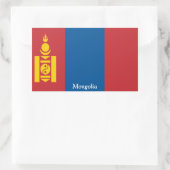 Vlag van Mongolië Rechthoekige Sticker (Tas)