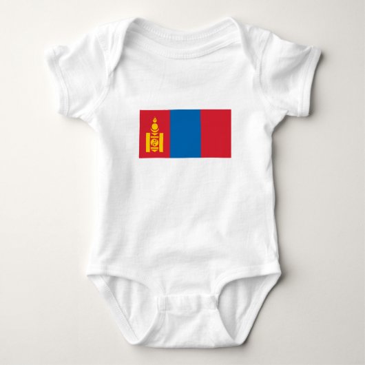 Vlag van Mongolië Romper (Voorkant)