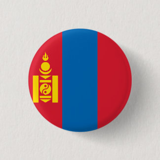 Vlag van Mongolië Ronde Button 3,2 Cm