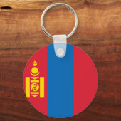 Vlag van Mongolië Sleutelhanger (Achterkant)