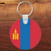 Vlag van Mongolië Sleutelhanger (Voorkant)