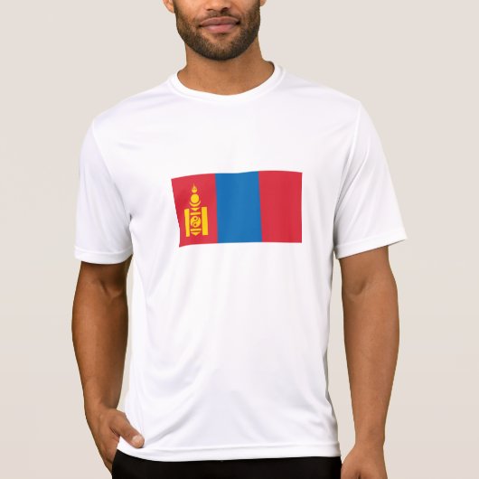 Vlag van Mongolië T-shirt (Voorkant)