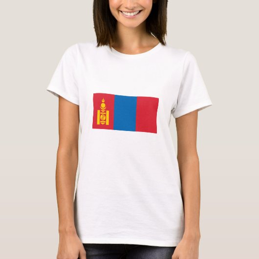 Vlag van Mongolië T-shirt (Voorkant)
