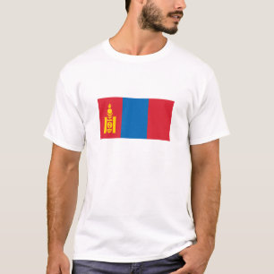 Vlag van Mongolië T-shirt